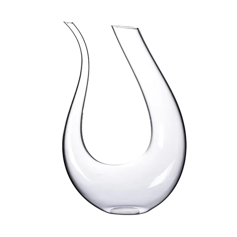 1500ML Big Decanter Handmade Crystal Red Wine Brandy Champagne Glasses Decanter Bottle Jug Pourer Aerator for Family Bar - My Store