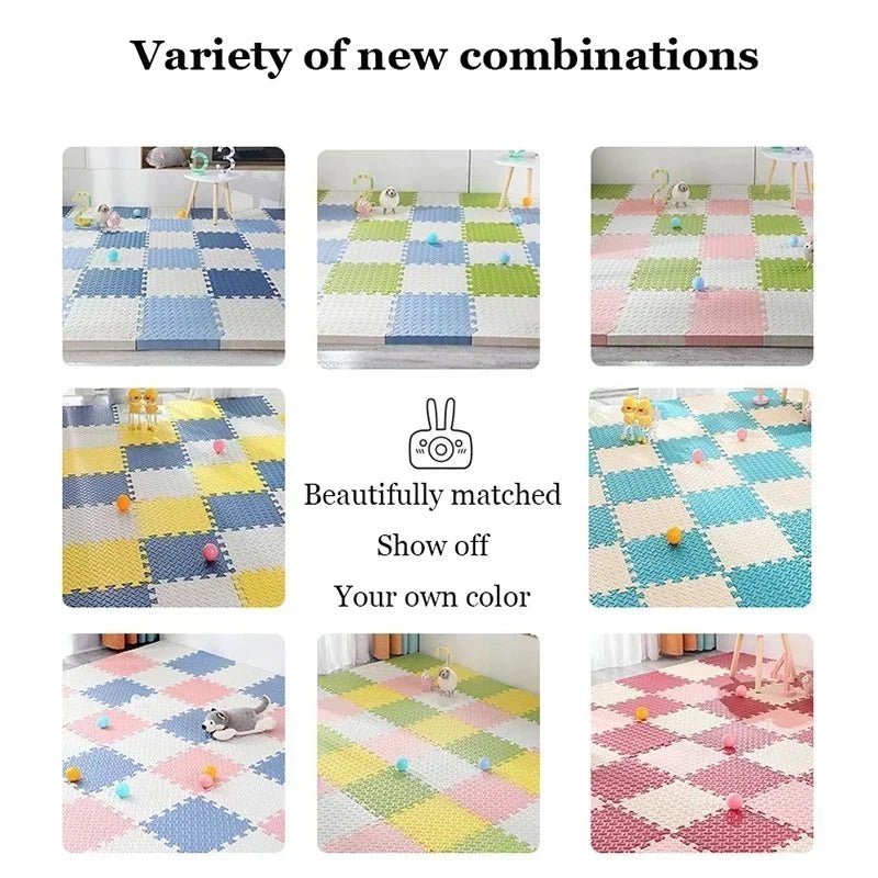 2.5Cm Thick Baby Puzzle Mats Play Mat Kids Interlocking Tiles Toys Carpet Soft Climbing Pad EVA Living Room Tatami Play Mats - My Store