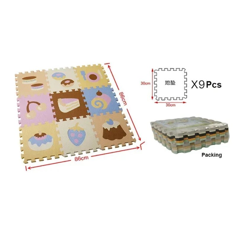 30*30*1Cm Cartoon Animal Pattern Play Mats Puzzles EVA Foam Floor Pad for Children Baby Play Gym Crawling Mats Toddler Carpet - My Store
