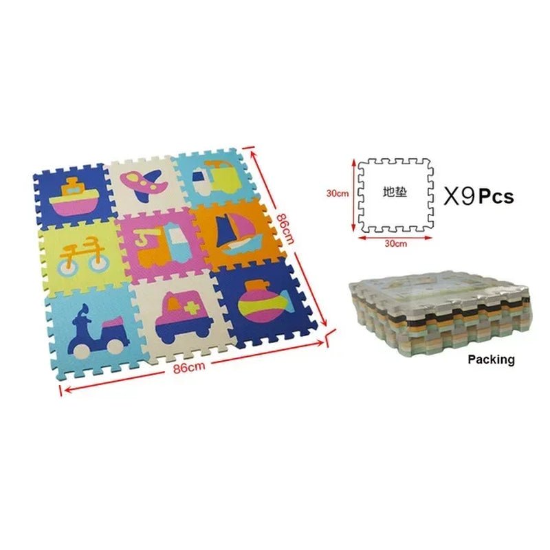 30*30*1Cm Cartoon Animal Pattern Play Mats Puzzles EVA Foam Floor Pad for Children Baby Play Gym Crawling Mats Toddler Carpet - My Store