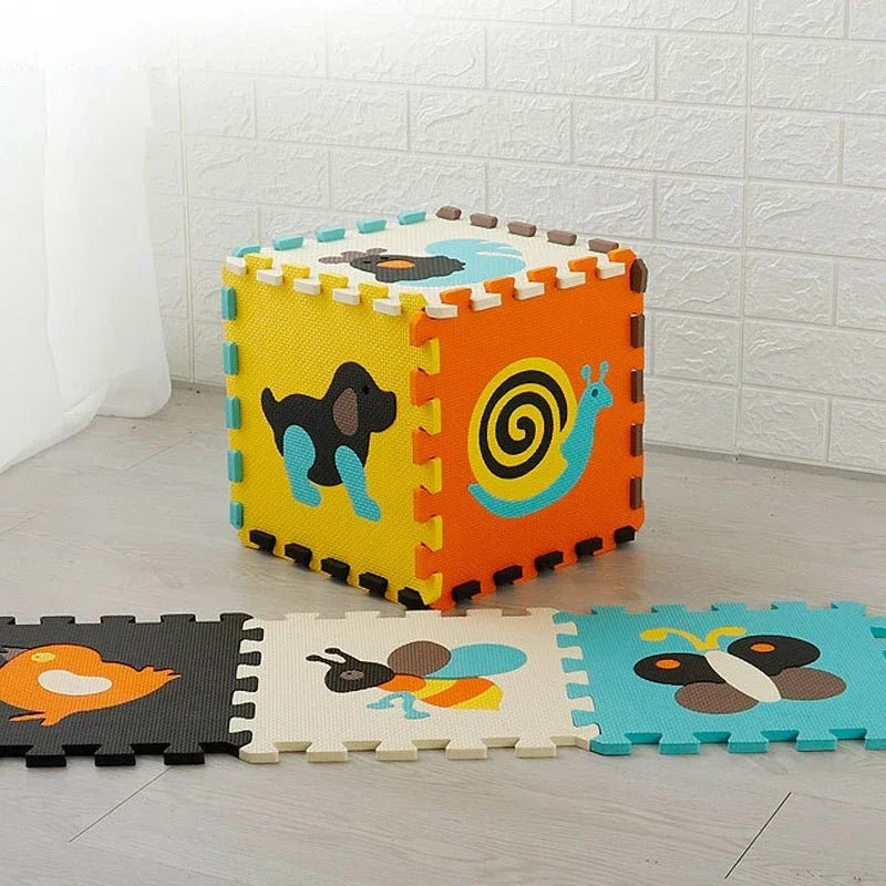 30*30*1Cm Cartoon Animal Pattern Play Mats Puzzles EVA Foam Floor Pad for Children Baby Play Gym Crawling Mats Toddler Carpet - My Store