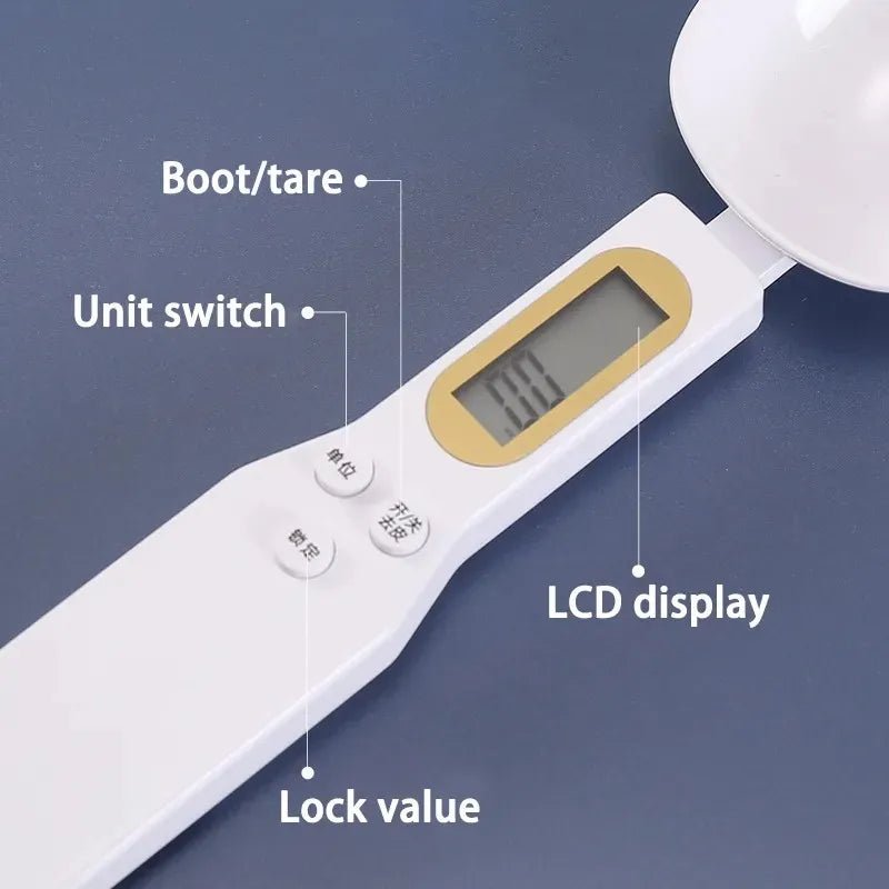 500G/0.1G Portable LCD Digital Kitchen Scale Measuring Spoon Gram Electronic Spoon Weight Volumn Food Scale New High Quality - My Store