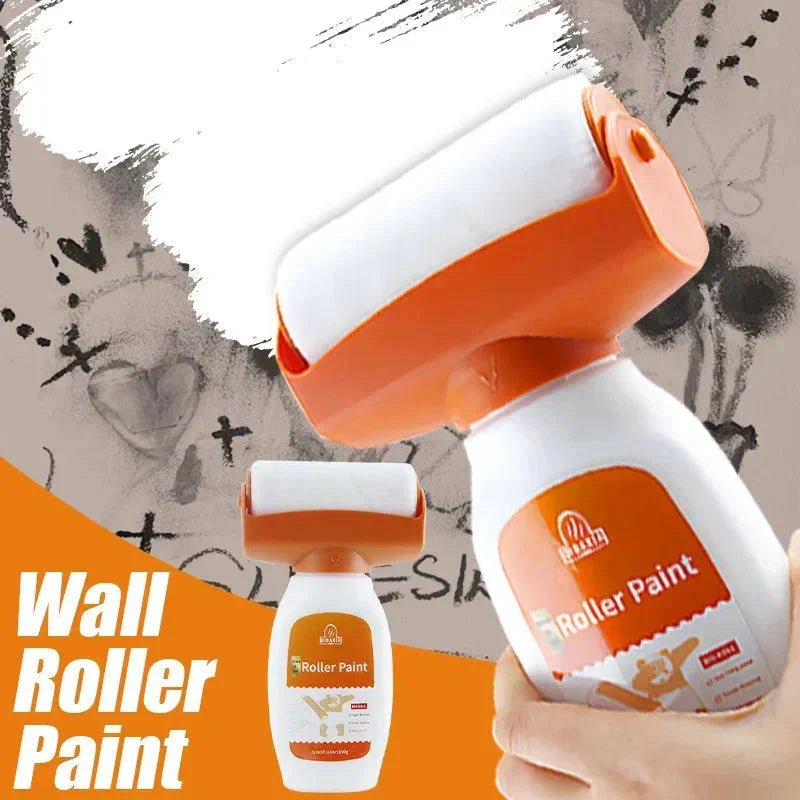 Antibacterial Wall Paint – Strong Repair Latex Paint with Roller Brush for Living Room & Kitchen - My Store