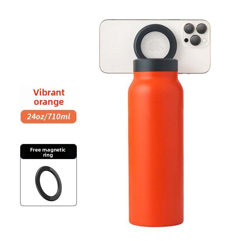 Large - capacity stainless steel magnetic insulated cup - My Store