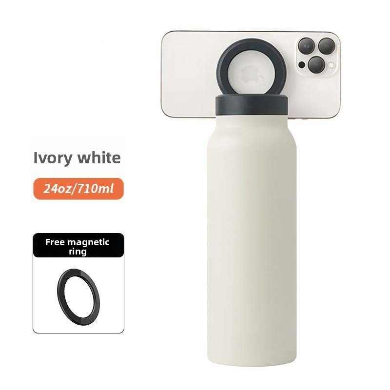 Large - capacity stainless steel magnetic insulated cup - My Store
