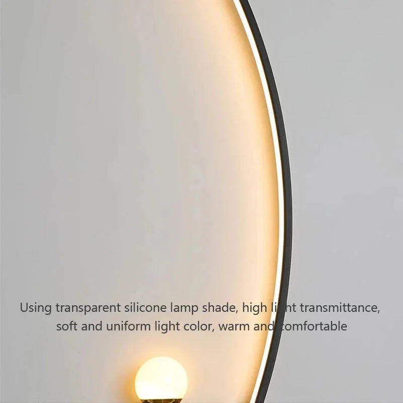 Modern LED Wall Lamp – Minimalist Art Design for Bedroom, Living Room, and Bathroom, Gold/Black - My Store