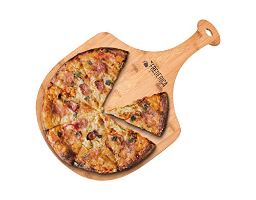 Premium Natural Bamboo Pizza Peel Paddle and Cutting Board (For Pizza, Fruit, Vegetables, Cheese) - My Store
