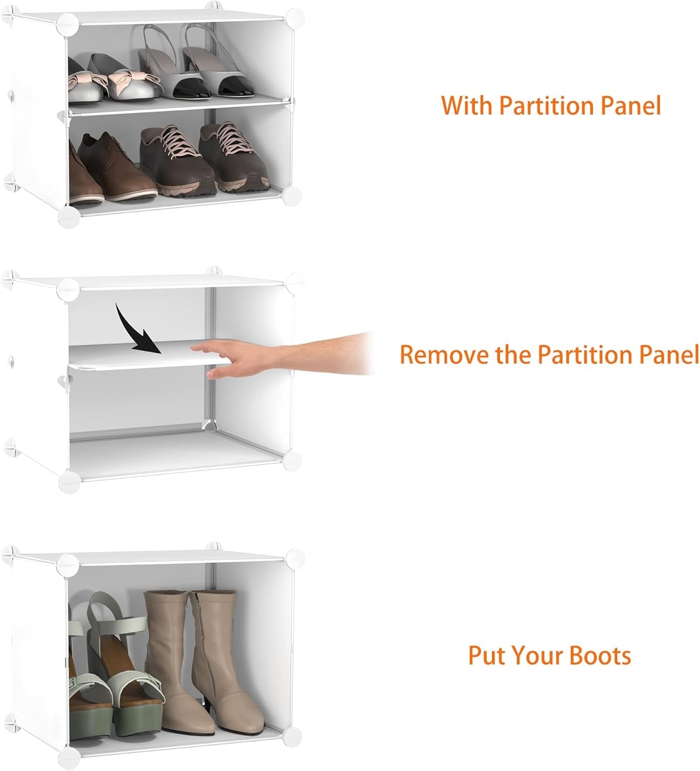 Shoe Rack, 6 Tier Shoe Storage Cabinet 24 Pair Plastic Shoe Shelves Organizer for Closet Hallway Bedroom Entryway - My Store