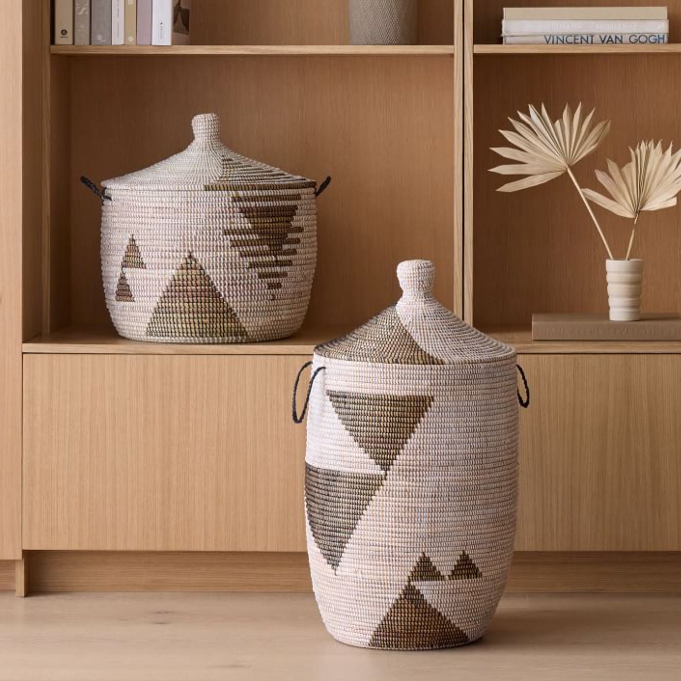 Storage Basket Graphic Print Black and White - Large - My Store