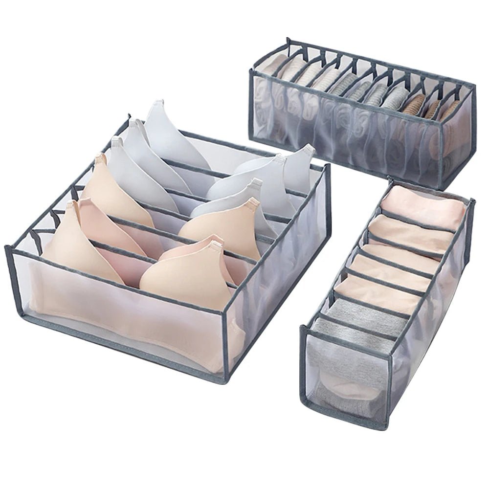 Underwear Bra Organizer Storage Box Drawer Closet Organizers Divider Boxes for Underwear Scarves Socks Bra - My Store
