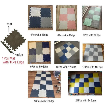 2.5Cm Thick Baby Puzzle Mats Play Mat Kids Interlocking Tiles Toys Carpet Soft Climbing Pad EVA Living Room Tatami Play Mats - My Store