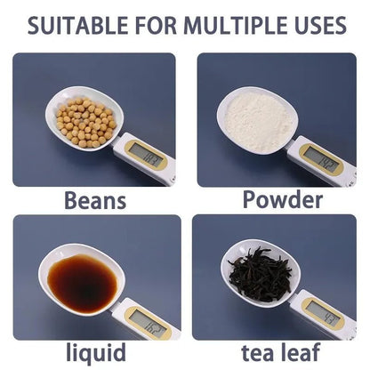 500G/0.1G Portable LCD Digital Kitchen Scale Measuring Spoon Gram Electronic Spoon Weight Volumn Food Scale New High Quality - My Store