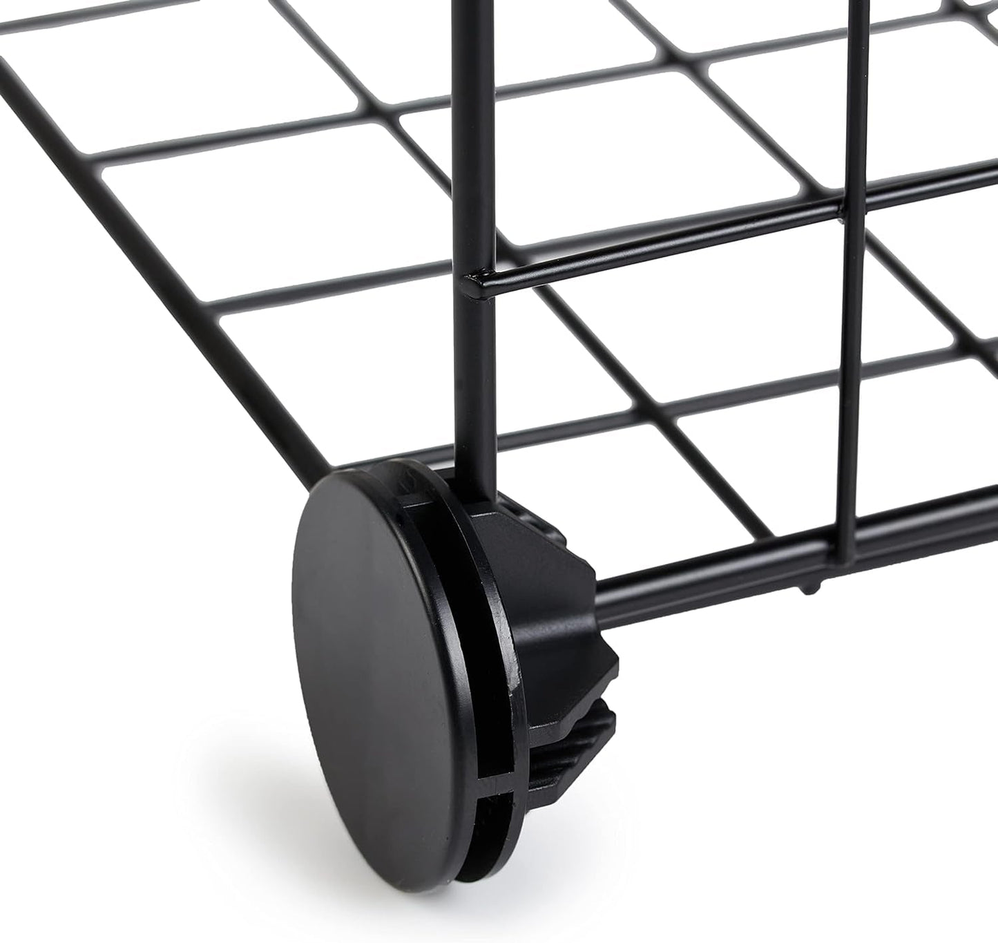6 - Cube Wire Grid Stackable Storage Shelves, 30Cm X 30Cm, Black - My Store