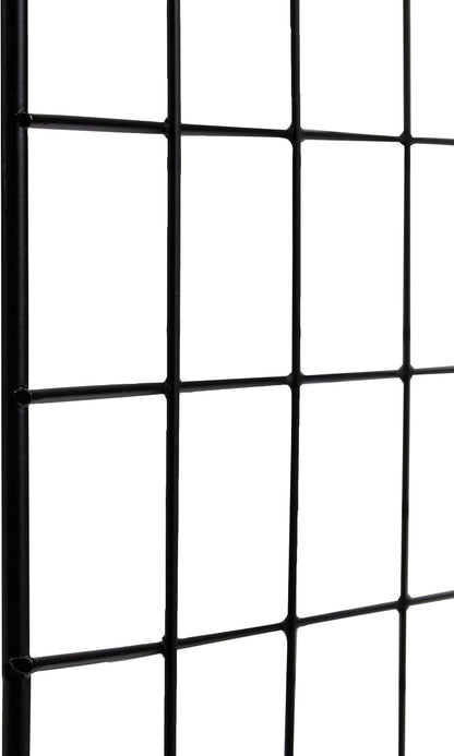 6 - Cube Wire Grid Stackable Storage Shelves, 30Cm X 30Cm, Black - My Store