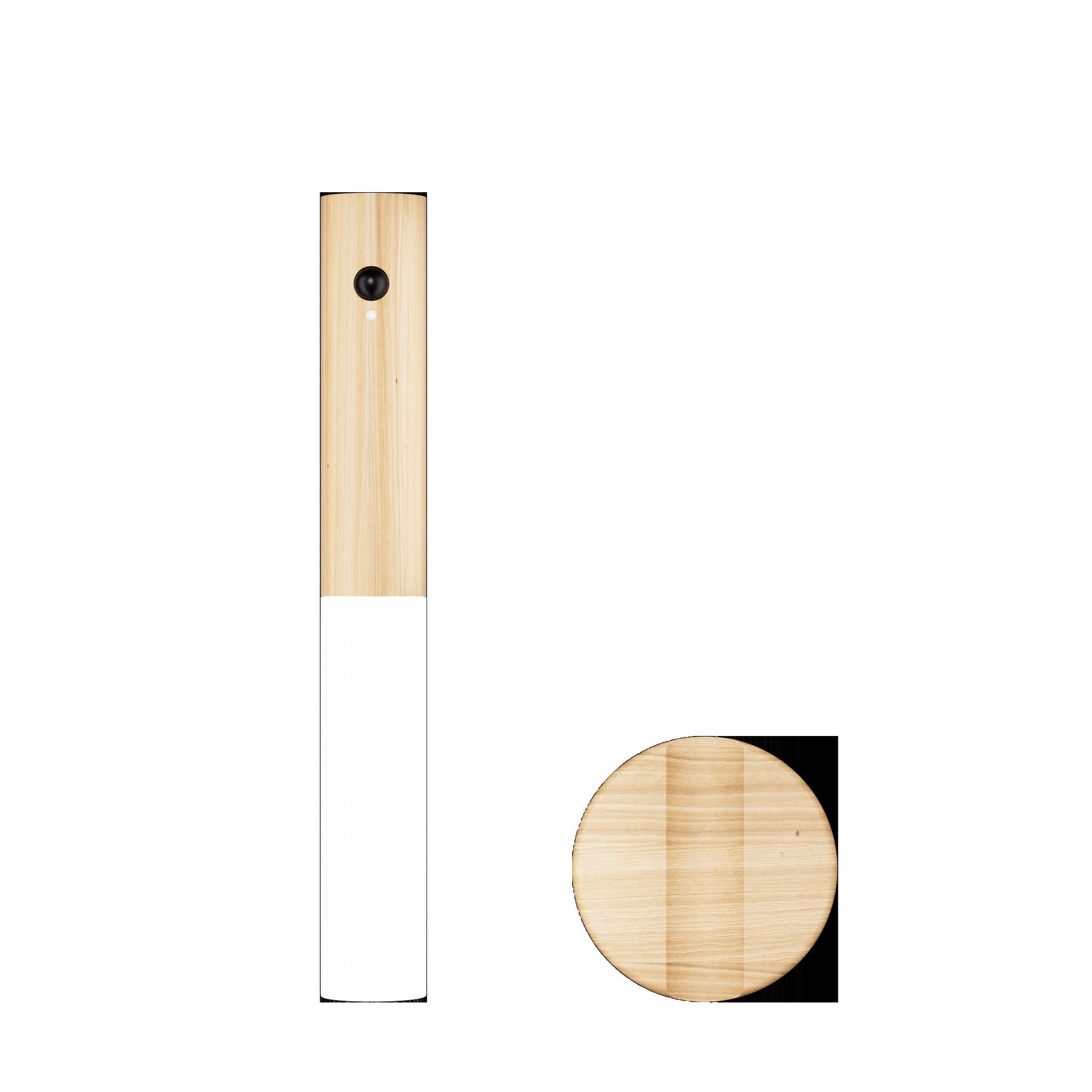 Solid wood motion sensing night light USB charging - My Store