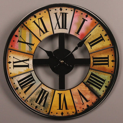 Vintage European Carved Wall Clock Creative - My Store